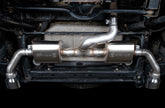 AWE Tread Edition Axleback Dual Exhaust for Jeep JK/JKU 3.6L - Chrome Silver Tips - Mounted